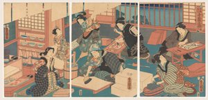 Femmes faisant des impressions - Utagawa Kunisada (I)
