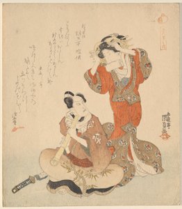 Homme et femme, de la série Les Cinq Dandys Chevaleresques - Utagawa Kunisada