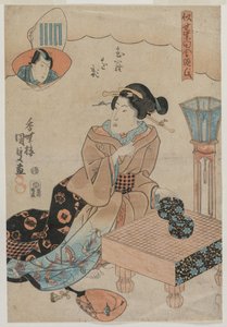 Muraogi, de la série Le faux Genji rustique de Murasaki (Nise Murasaki Inaka Genji) - Utagawa Kunisada