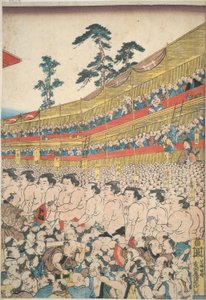 Images du grand festival de sumo - Utagawa Kunisada