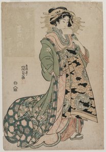 La Courtisane Shiratama de Tamaya - Utagawa Kunisada