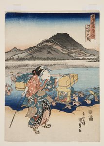 Vue de Fuch? - Utagawa Kunisada