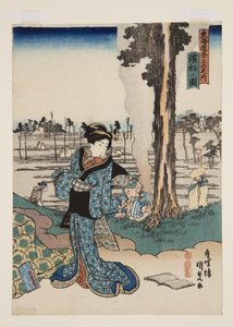 Vue de Hamamatsu - Utagawa Kunisada