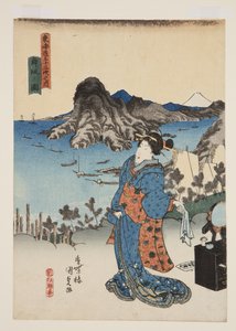 Vue de Maisaka - Utagawa Kunisada