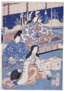 Accueillir Le Printemps Avec Une Réunion De Fleurs (Hana Soroi Haru No Taimen) - Utagawa Kunisada II