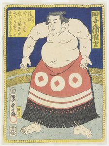 Lutteur Tagonoura Tsurukichi, mars 1866 - Utagawa Kunisada II