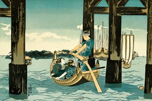 Promenades en bateau - Utagawa Kuniyoshi