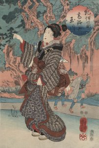 Rivière Bijou de Koya dans la province de Kii - Utagawa Kuniyoshi