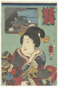 Pierre de Toyoshima, province de Sanuki - Utagawa Kuniyoshi