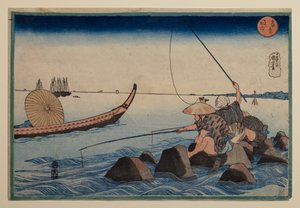 Teppōzu, de la série « Lieux célèbres de la capitale orientale » - Utagawa Kuniyoshi