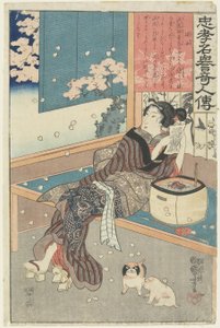 La femme de la maison Kaji, 1843-1847 - Utagawa Kuniyoshi