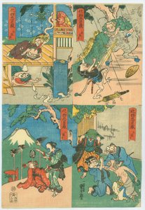 Le Chūshingura des monstres (Bakemono Chūshingura) - Utagawa Kuniyoshi
