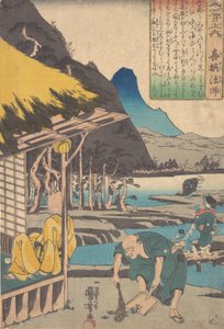 La Cabane du Poète à Tatsumi - Utagawa Kuniyoshi