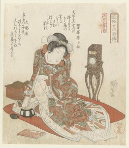 Femme avec horloge