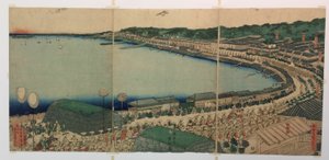 Processions de Daimyo passant le long du Tokaido - Utagawa Sadahide