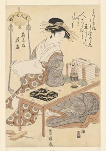 Courtisane Ogiya de la maison Hanaogi