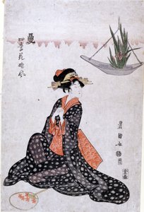 Fleurs des quatre saisons fraîches comme des filles - Utagawa Toyokuni
