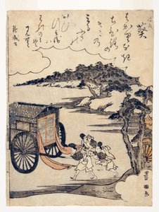 Heartvine (Aoi) : La collision des carrosses au festival de Kamo, 1795-1800 - Utagawa Toyokuni