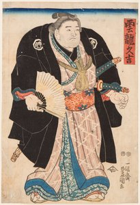 Portrait du lutteur de sumo Unryu Kyukichi (Unryu Hisakichi)
