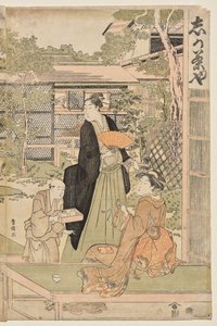 La maison de thé Shika - Utagawa Toyokuni