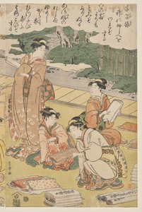 Femmes fabriquant des vêtements - Utagawa Toyokuni