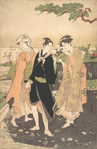 Le long du rivage à Futami - Utagawa Toyokuni I