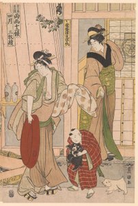 Poissonnier du quatrième mois, de la série Douze mois signes saisonniers - Utagawa Toyokuni I