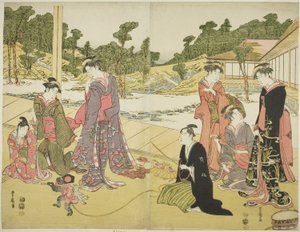 Le jeune montreur de singes (Wakashu sarumawashi)
