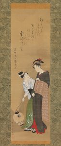 Femme et servante, ca. 1795 - Utagawa Toyokuni I