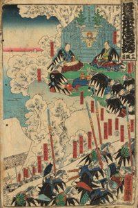 Acte 12, de la série "Le Magasin des Reteneurs Loyaux (Kanadehon Chushingura)"