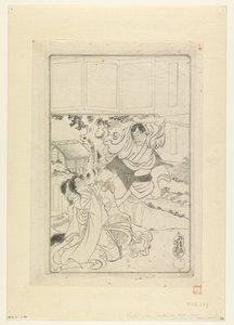 Homme sur le point de décapiter une femme