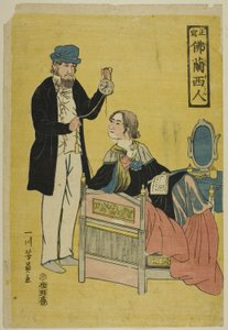 Véritable image des Français - Utagawa Yoshikazu