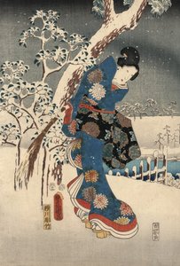 Estampe ukiyo-e du Conte de Genji par Kunisada et Hiroshige - Utagawa and Hiroshige  Kunisada