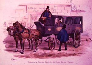 Carrosse appartenant au Siège de la Poste, également connu sous le nom de 