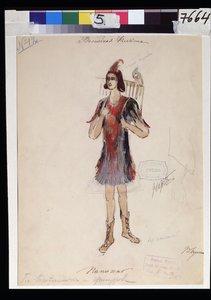 Dessin de costume pour l