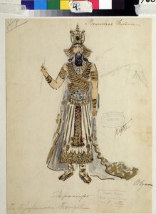 Dessin de costume pour l