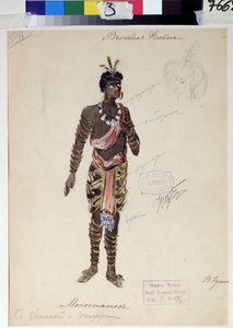 Dessin de costume pour l