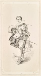 Monsieur en costume Renaissance et collerette - Vaclav Brozik