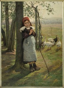 La fille aux oies, vers 1885 - Vaclav Brozik