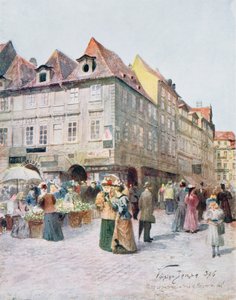 Havelska Ulice et Melantrichova Ulice, Prague, illustration de 