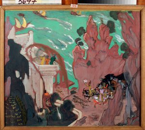 Decor de rideau pour le ballet Sheherazade de Nicolas Rimski Korsakov
