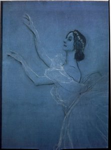 La ballerine Anna Pavlova dans le ballet les Sylphides (détail)