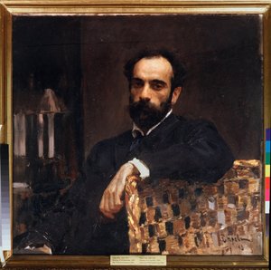 Portrait de Isaac Levitan - Valentin Aleksandrovich Serov