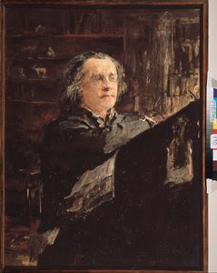 Portrait du compositeur russe Alexandre Serov - Valentin Aleksandrovich Serov