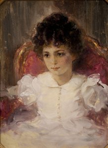 Portrait de Tatyana Sergeevna Khokhlova, née Botkina, enfant - Valentin Aleksandrovich Serov