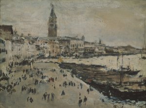 Le quai des Schiavoni à Venise - Valentin Aleksandrovich Serov