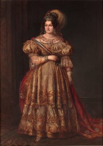 María Cristina de Bourbon - Valentin Carderera y Solano