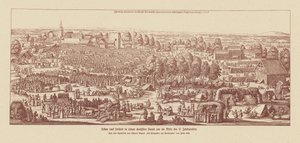La vie dans une ville thermale allemande vers le milieu du XVIIe siècle (gravure)