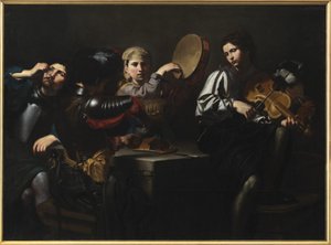 Musiciens et soldats - Valentin de Boulogne