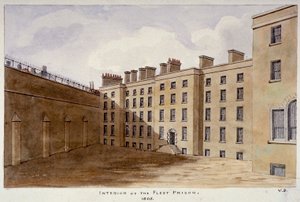 Cour intérieure de la prison de Fleet, Londres - Valentine Davis